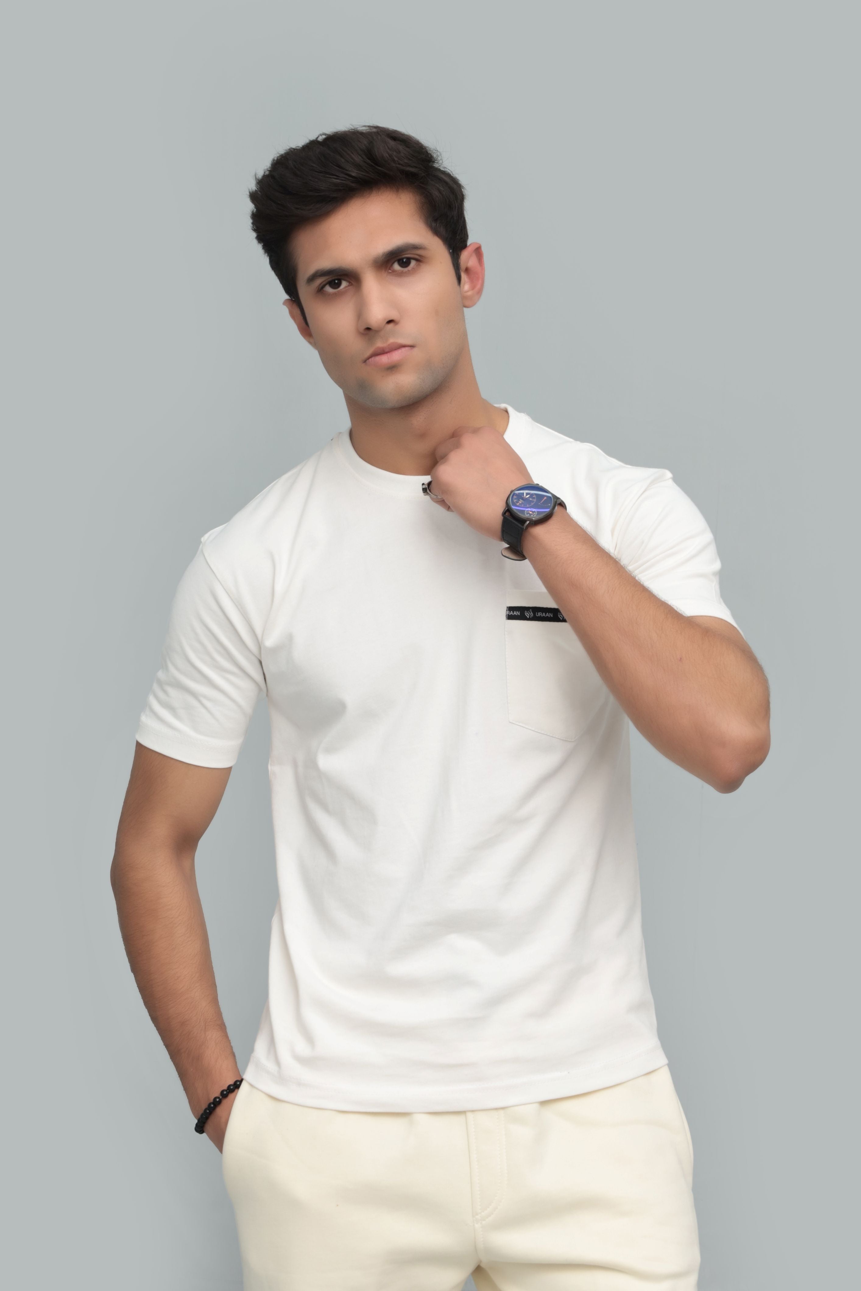 Unisex Premium Minimalist White T-Shirt – Soft Cotton | Everyday Comfort Fit Style 2